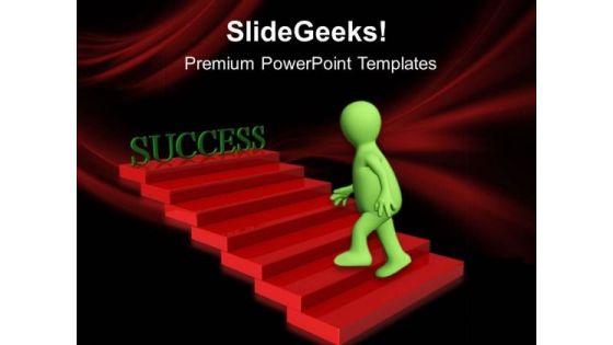 Success Ladder Business PowerPoint Templates And PowerPoint Themes 0312