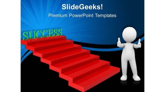 Success Ladder Business PowerPoint Templates And PowerPoint Themes 0512
