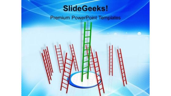 Success Ladder Growth Business PowerPoint Templates And PowerPoint Themes 1112