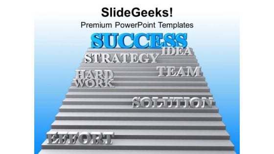 Success On Stairs With Strategy PowerPoint Templates Ppt Backgrounds For Slides 0313 Success On Stairs With Strategy PowerPoint Templates Ppt Backgrounds For Slides 0313