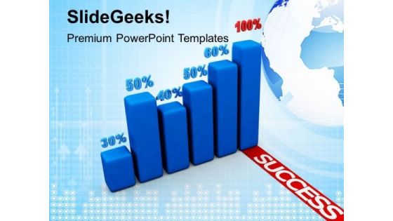 Success Percentage Graph Business PowerPoint Templates Ppt Backgrounds For Slides 1212