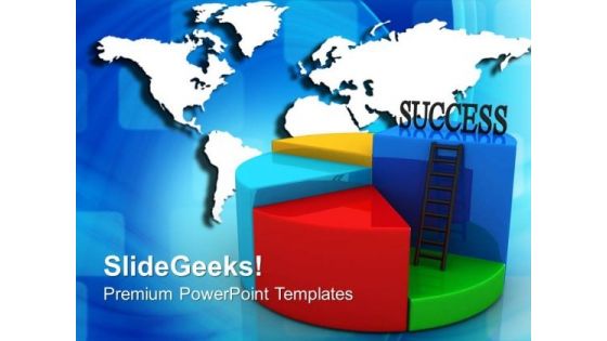 Success Pie Chart Concept Global PowerPoint Templates And PowerPoint Themes 0612