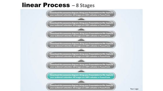 Success PowerPoint Template Linear Process 8 Stages Business Management Business Image