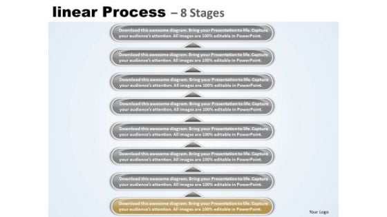 Success PowerPoint Template Linear Process 8 Stages Business Management Image