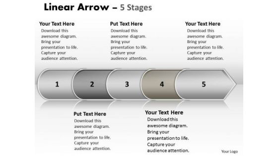 Success PowerPoint Template Non Linear Ideas Arrow 5 State Ppt Diagram Design