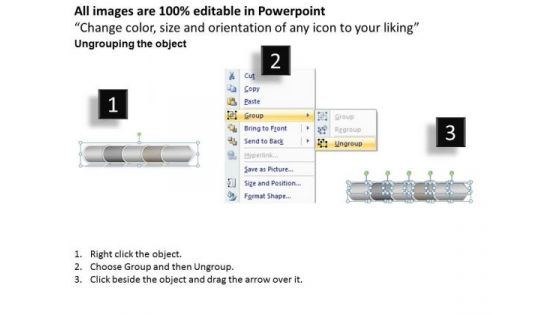 Success PowerPoint Template Non Linear Ideas Arrow 5 State Ppt Diagram Design