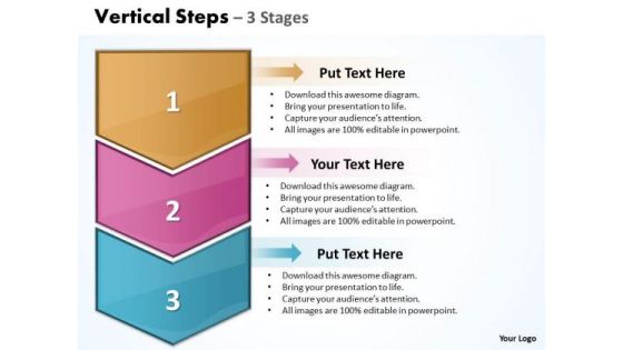 Success Ppt Template Vertical Steps 3 1 Communication Skills PowerPoint Design