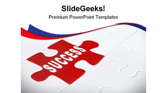 Success Puzzle Background PowerPoint Themes And PowerPoint Slides 0911