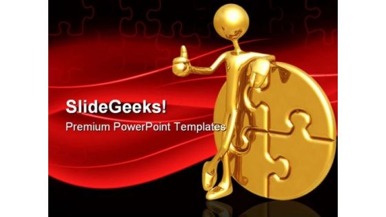 Success Puzzle Business PowerPoint Themes And PowerPoint Slides 0611