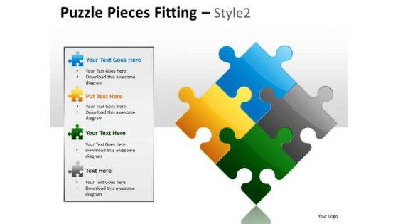 Success Puzzle Pieces Fitting PowerPoint Slides And Ppt Diagram Templates