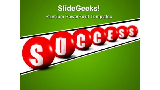 Success Spheres Shapes PowerPoint Themes And PowerPoint Slides 0611