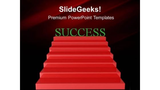 Success Stairs Business PowerPoint Templates And PowerPoint Themes 0312