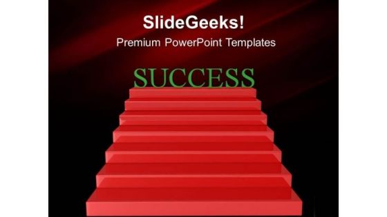 Success Stairs Business PowerPoint Templates And PowerPoint Themes 0312