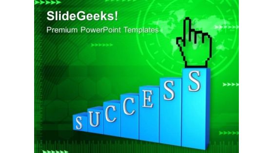 Successful Bar Graph Shows Business Profits PowerPoint Templates Ppt Backgrounds For Slides 0713