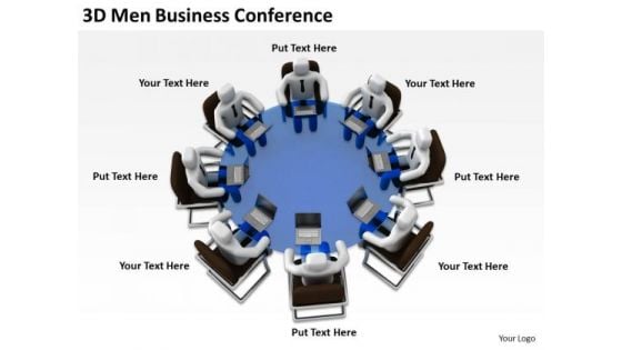 Successful Business Men 3d PowerPoint Presentations Conference Slides