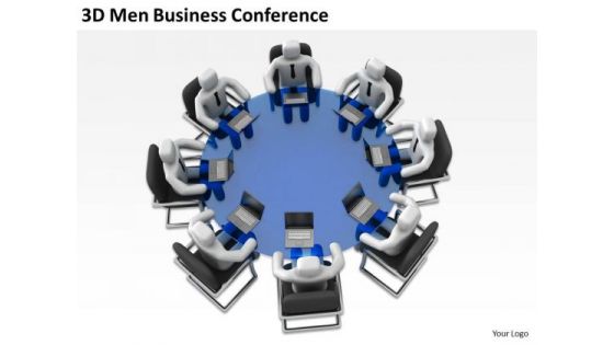 Successful Business Men 3d PowerPoint Presentations Conference Slides