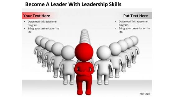 Successful Business People Become A Leader With Leadership Skills PowerPoint Templates