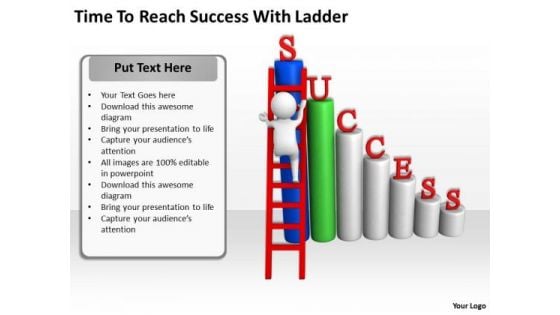 Successful Business People Time To Reach With Ladder PowerPoint Templates Successful Business People Time To Reach With Ladder PowerPoint Templates
