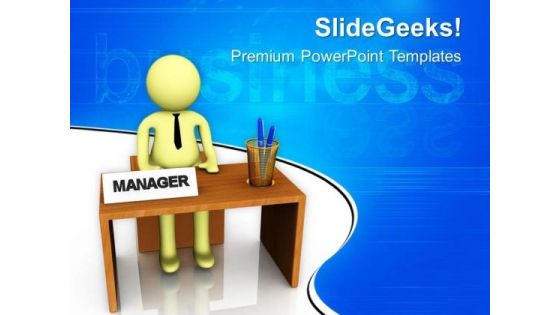 Successful Manager Business Concept PowerPoint Templates Ppt Backgrounds For Slides 0813