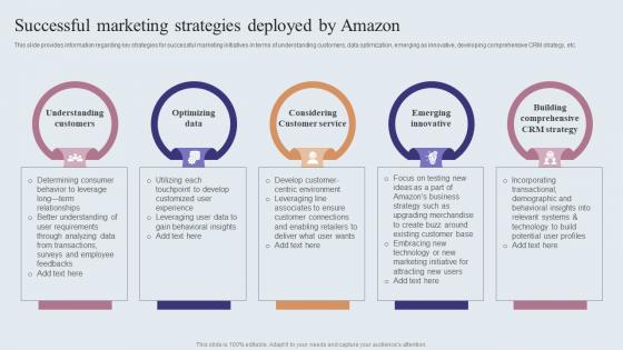 Successful Marketing Strategies Deployed By Amazons Journey For Becoming Themes PDF