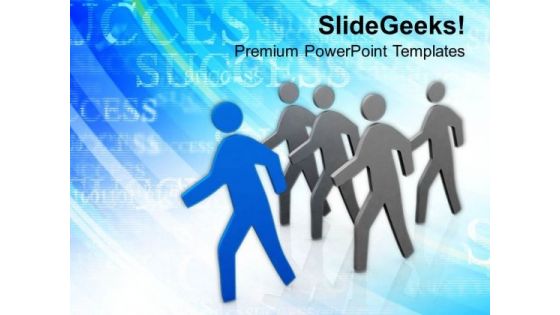 Successful Person With Leadership Skills PowerPoint Templates Ppt Backgrounds For Slides 0513