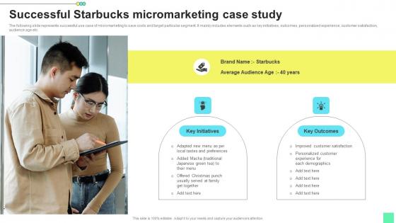 Successful Starbucks Micromarketing Introduction To Niche Marketing Audience Segmentation Introduction Pdf