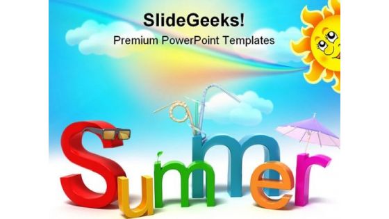 Summer Holidays PowerPoint Templates And PowerPoint Backgrounds 0611