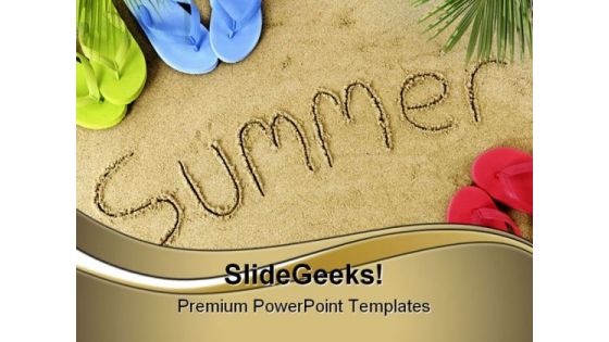 Summer Holidays PowerPoint Themes And PowerPoint Slides 0811