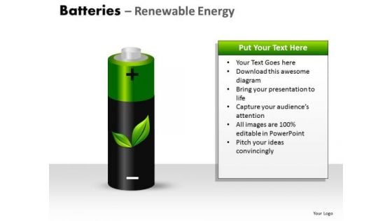 Sun Batteries Renewable Energy PowerPoint Slides And Ppt Diagram Templates