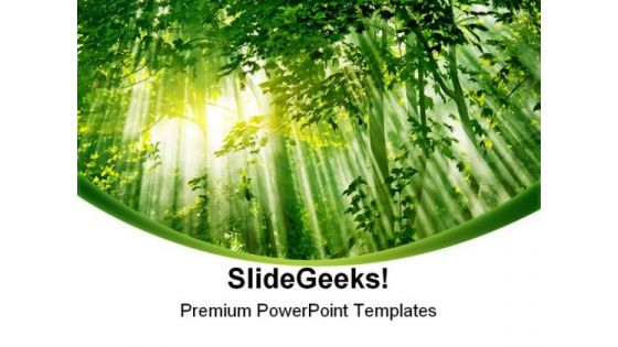 Sunlight01 Nature PowerPoint Template 1110