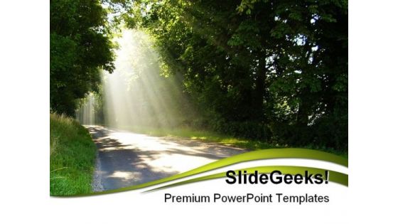 Sunlight Nature PowerPoint Template 1110