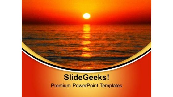 Sunset Background Nature PowerPoint Templates Ppt Backgrounds For Slides 0313