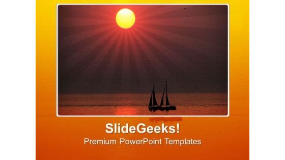 Sunset Beauty PowerPoint Templates Ppt Backgrounds For Slides 0213