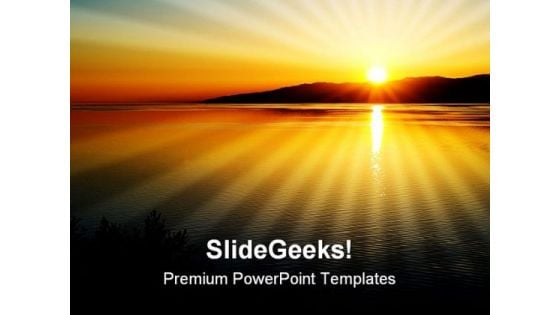 Sunset Nature PowerPoint Templates And PowerPoint Backgrounds 0411