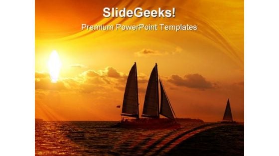 Sunset Sail Holidays PowerPoint Templates And PowerPoint Backgrounds 0811