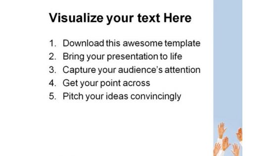 Support Handshake PowerPoint Themes And PowerPoint Slides 0911