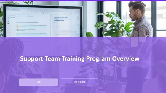 Support Team Training Program Overview PPT Guidelines AT