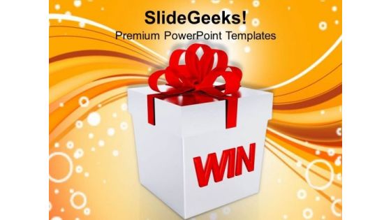 Suprise Gift For Winner PowerPoint Templates Ppt Backgrounds For Slides 0513