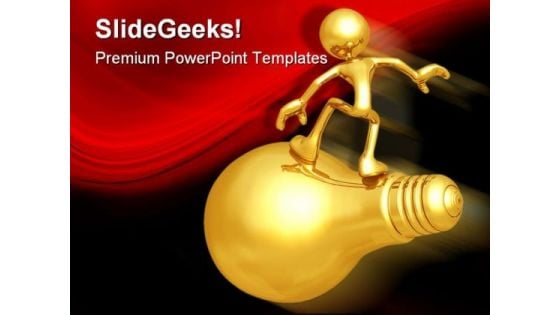 Surfing The Big Idea Business PowerPoint Templates And PowerPoint Backgrounds 0311