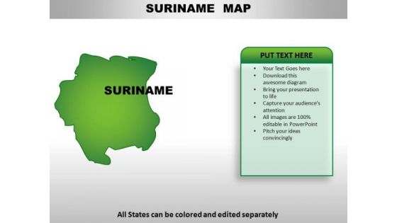 Suriname PowerPoint Maps