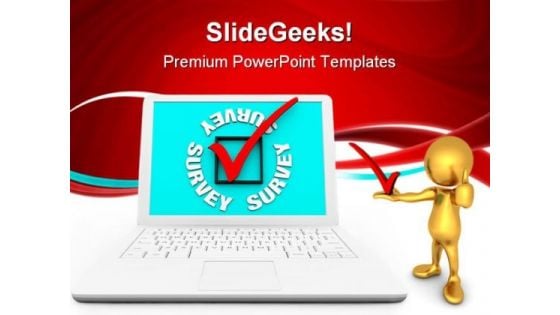 Survey Checkbox Computer PowerPoint Templates And PowerPoint Backgrounds 0711