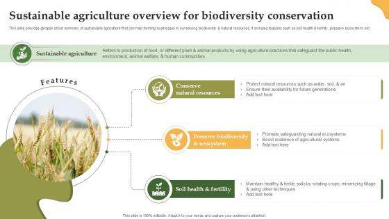 Sustainable Agriculture Overview Enhancing Productivity With Adoption PPT Presentation Sustainable Agriculture Overview Enhancing Productivity With Adoption PPT Presentation