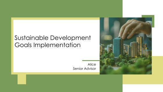 Sustainable Development Goals Implementation PPT Outline AT