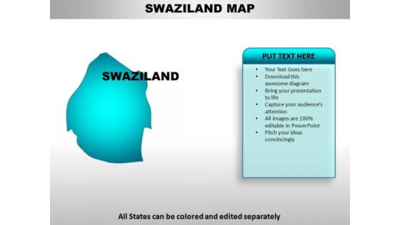 Swaziland PowerPoint Maps Swaziland PowerPoint Maps