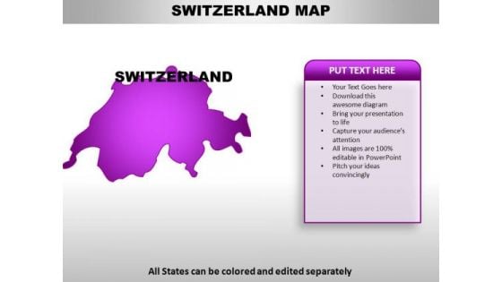 Switzerland PowerPoint Maps Switzerland PowerPoint Maps
