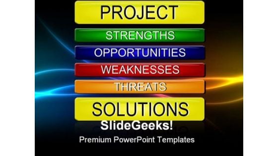 Swot Analysis Business PowerPoint Templates And PowerPoint Backgrounds 0811