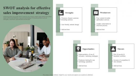 SWOT Analysis For Effective Sales Improvement Efficient Marketing Tactics Brochure Pdf