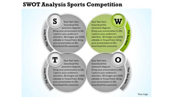 Swot Analysis Sports Competition Business Plan Samples PowerPoint Templates