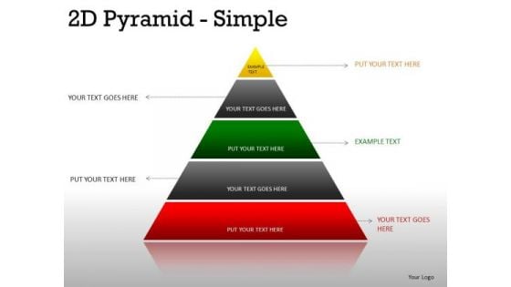 Symbol 2d Pyramid Simple PowerPoint Slides And Ppt Template Diagrams