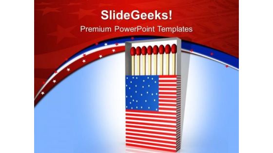 Symbol Of Unity With American Flag PowerPoint Templates Ppt Backgrounds For Slides 0413